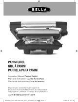 Bella 8.5″ x 9.5″ Panini Grill Owner's manual