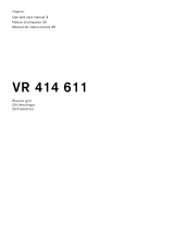 Gaggenau VR 414 611 Owner's manual