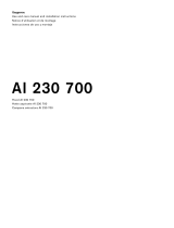 Gaggenau AI 230 700 Installation guide