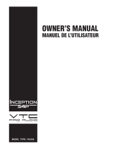 VTC Pro Audio Inception S4P YS1042 Owner's manual