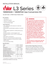 Valor 1800 NGK/PGK Owner's manual