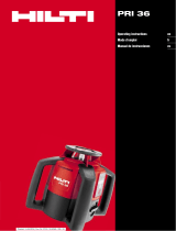 Hilti PRI 36 Operating instructions