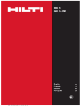 Hilti GX 3 Operating instructions