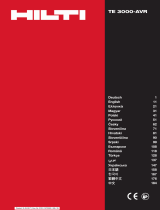 Hilti TE 3000-AVR Operating instructions