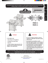 NAPOLEON R425SBPK-1-OB User manual