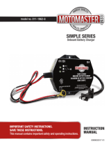 Schumacher Motomaster 011-1962-8 – CT051 Simple Series Onboard Battery Charger Owner's manual
