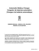Schumacher 101-12 SC1325 Automatic Battery Charger Owner's manual