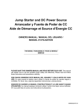 Schumacher DSR141 Jump Starter and DC Power Source Owner's manual