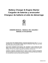 Schumacher 101-12 DSR131 Battery Charger/Engine Starter FR01336 Battery Charger/Engine Starter Owner's manual