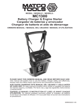 Schumacher Matco Tools MC1300 Battery Charger & Engine Starter Owner's manual