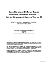 Schumacher DSR141 Jump Starter and DC Power Source DSR141G Jump Starter and DC Power Source Owner's manual