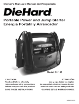 Schumacher DieHard DH155 Portable Power and Jump Starter Owner's manual