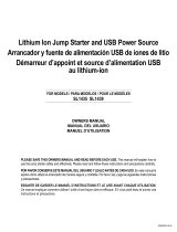 Schumacher SL1435 Lithium Ion Jump Starter and USB Power Source SL1439 Lithium Ion Jump Starter and USB Power Source Owner's manual