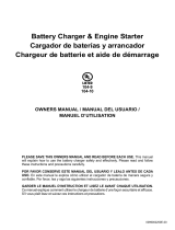 Schumacher DSR118 Battery Charger & Engine Starter UL 104-9 UL 104-10 Owner's manual