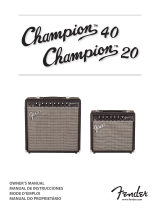 Fender Champion™ 20 Owner's manual