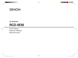 Denon RCD-M38 Owner's manual