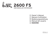 Korg ARP 2600 FS Owner's manual