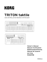 Korg TRITON taktile Owner's manual