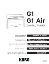 Korg G1 Owner's manual