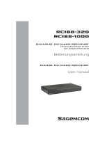SAGEMCOM RCI88-1000 User manual