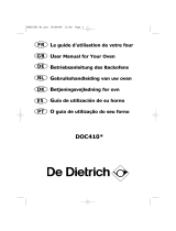 De Dietrich DOC410XE1 Owner's manual
