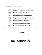 De Dietrich DOC540XE1 Owner's manual