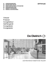 De Dietrich DFF910JE1 Owner's manual