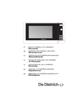 De Dietrich DME320XE1 Owner's manual