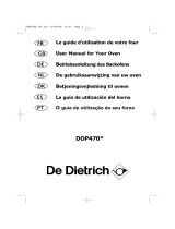 De Dietrich DOP470XE1 Owner's manual