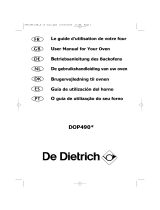 De Dietrich DOP490XE1 Owner's manual