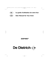 De Dietrich DOP490XT1 Owner's manual