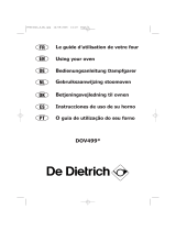 De Dietrich DOV499 Series Owner's manual