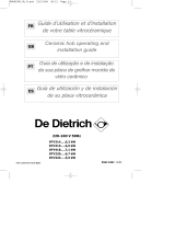 De Dietrich DTV418XE1 Owner's manual