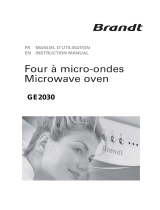 Groupe Brandt GE2030W Owner's manual