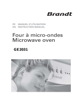 Brandt GE2030W Owner's manual