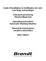 Brandt WFH1060K Owner's manual