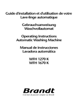 Brandt WFH1670K Owner's manual