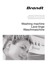 Brandt WFH1687K Owner's manual