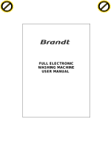 Brandt WFS0835A Owner's manual