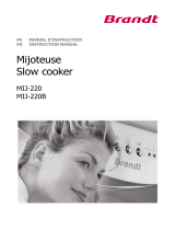 Groupe Brandt MIJ-220 Owner's manual