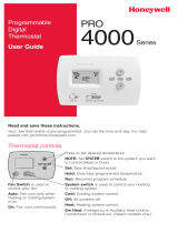 Honeywell TH4110D1007 User manual