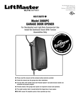 Chamberlain LiftMaster Elite Security+ 3800PC Owner's manual