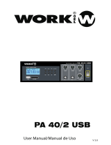 Work-pro PA 40/2 USB User manual