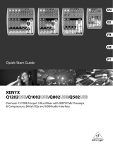 Behringer Xenyx Q802 USB Quick start guide