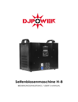 DJ Power Bubble Machine H-8 User manual