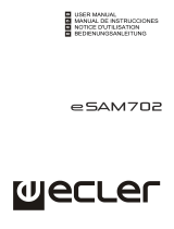 Ecler eSAM702 User manual