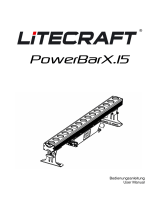 Lite­craft PowerBarX.15 IP65 RGBW User manual