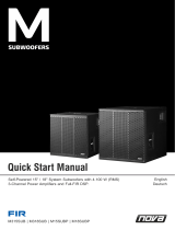 Nova M318SUB User manual