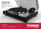 Thorens TD 402 DD black User manual