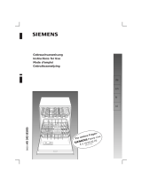 Siemens SE54A560CH/35 Owner's manual